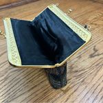 VTG Tricolored Black Bronze Gold Beaded Elegant Evening Clutch Bag Photo 8