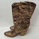 Michael Shannon Michael By  Faith Bronze Metallic Western Boots Photo 0