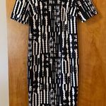 Trina Turk Dress Black White Abstract Print 2 NWT Photo 1