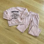 White Fox Boutique White Fox Sweatshirt and Joggers Greetings from the Desert Set in Blush Pink Photo 1