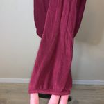 Maurice's  Maroon pleated lightweight stretchy long sleeve top Photo 3