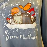 Lilicloth Women's Cat Ugly Christmas Sweater Size L Size L Photo 3