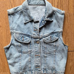 Banana Republic  Light Blue Denim Vest Photo 0