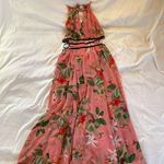 EXPRESS Pink Floral Cut Out Maxi - Small Photo 8