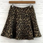 Free People  Leopard Print Mini Circle Skater Skirt Size 0 Photo 5