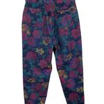 Vintage 80s 90s Shades Multicolor Floral Denim Jeans Size 13 Retro Mom Jeans Blue Photo 1