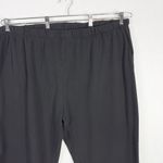 Woman Within  Plus Size 3X 30W 32W Pants‎ Black Elastic Pull On Knit Solid 1617 Photo 3