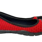 Corkys Coco red woven black patent flats ballerina comfort casual career size 8 Photo 1