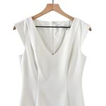 Black Halo Mattia Sheath Dress White Sz 4 Photo 2