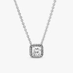 Pandora NIB Square Sparkle Halo Necklace Photo 1
