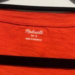 Madewell Bright Orange Vneck Short Sleeve Tshirt Photo 5