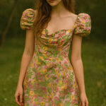 Majorelle floral off shoulder flamingo mini dress cocktail fairy feminine small Photo 0