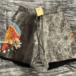Kathmandu Imports Kathmandu Black and Gray Textured Shorts Photo 0