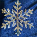 Holiday Time  | FLEECE FEEL | SILVER SNOWFLAKE ❄️ IN ALL SEQUINS Photo 5