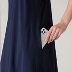 Athleta  Navy Presidio Traveler Maxi Dress Sz S Photo 4
