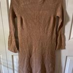 Indi and Cold long sleeve beige sweater dress with bell sleeves size small Photo 0