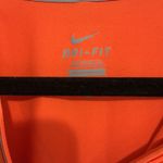 Nike Dri FIT Orange Long Sleeve 1/4 Zip Running Athletic Pullover Women L Photo 2