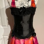 Vintage Corset cinched waister lace goth rave shape wear Photo 1