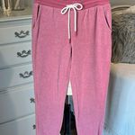 Reverse Fleece Sweatpants Ultra Soft Pink Joggers Cozy Womens Medium Activewear Photo 3