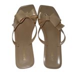 BCBGeneration Beige LIMA Jelly Bow Sandals Flat Flip flop Size 9 Photo 4