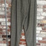 Harvé Benard Harve Bernard Black and Cream Plaid Check Straight Leg Wool Dress Pants Size 10 Photo 3