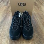 UGG  black suede waterproof lace up shoes sneakers women’s 7 new Photo 7
