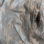 Spanx Faux Leather Snakeskin Leggings in Brown Snakeskin Women's Small Photo 9