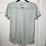 ALBION FIT Albion Green Micro Striped Basic Pocket Short Sleeve Oversized T Shirt Size S Photo 0