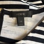 J Crew Sheath Dress Womens XS Black White Stripe Short Sleeve Stretch Photo 6