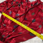 Talbots VINTAGE  Belted Scarf Dress Red Long Sleeves Bohemian Paisley sz 4 Petite Photo 9