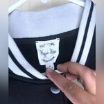 Hippie Rose  Women’s Faux Leather Embroidered Varsity Jacket Photo 3