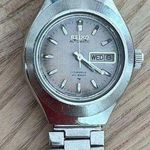 Seiko Ladies Automatic Watch Rare Vintage 17 Jewels Hi-Beat Stainless Band Pearl Photo 0