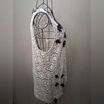 NWOT INC International Concepts Embellished Cream and Black CROCHET Size L Photo 6