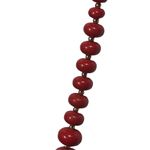 1980s Cherry Red Graduated Beaded Retro Vintage Necklace Red Photo 3