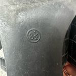 Target  A New Day Marilyn Toe Loop Sandal Black Croc-Embossed Sandals Womens 8.5 Photo 6