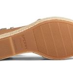 Sperry Gold Leather Espadrille Ankle Strap Open Toe Ankle Strap Shoes, Size 7 Photo 9