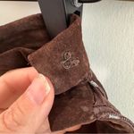Vintage Nancy Bolen City Girl Petite Brown Suede Whipstitch Pants Size 6P Photo 5