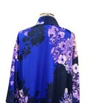 Oscar de la Renta  Neiman Marcus Maxi Kimono Kaftan Dress Floral Blue Purple XL Photo 10