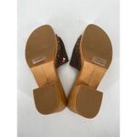 Veronica Beard Hannalee Houndstooth Studded Wool Wooden Platform Heeled Sandals Photo 5