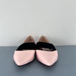 Andrea Gomez Dakota Pink Leather Pointed Toe Ballerina Flats Size 8 Photo 1