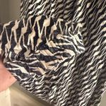 Anthropologie  Black and White Graphic Joggers with High Waist Photo 2