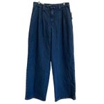 Good American Women's 90's Pleated Trouser Indigo Blue Jeans 6/28 X 33 - NWT Photo 2