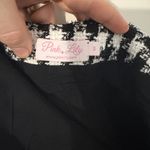 Pink Lily  Black and White Houndstooth Mini Skirt Photo 3