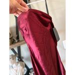 retrofete Keaton Silk Strapless Dress Cabernet Womens Size XS Red Photo 10