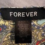 Coral and mint print midi dress size medium Photo 3