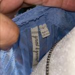 Grand & Greene Blue and White 3/4 Bell Sleeve Blouse Size L Photo 8