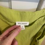 Blu Pepper Green tank with button detailing Photo 1