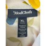 Modcloth Cherry Print retro swing Fit & Flare Dress mock neck & belt XL Photo 14