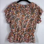 Dear John  ruffle floral blouse size medium Photo 2