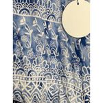 Hayden Brand New  Women's Large Blue White Boho Tassle Shorts Floral Photo 2